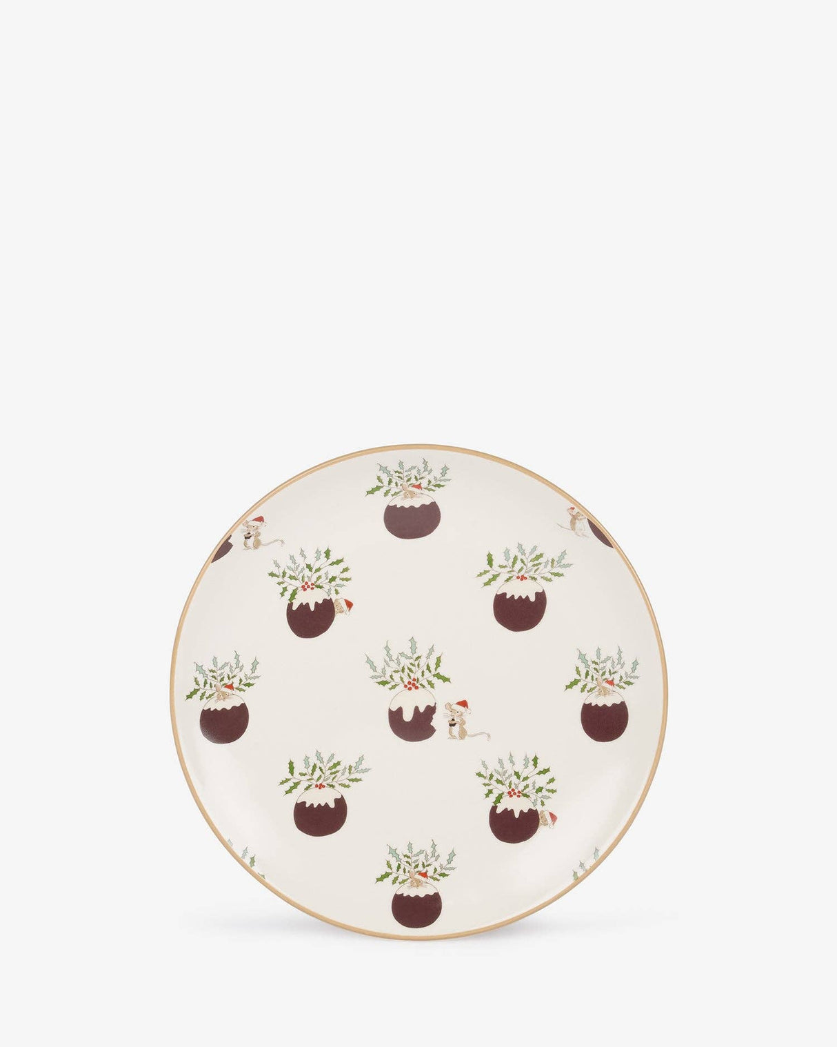 Christmas Puddings Stoneware Side Plate