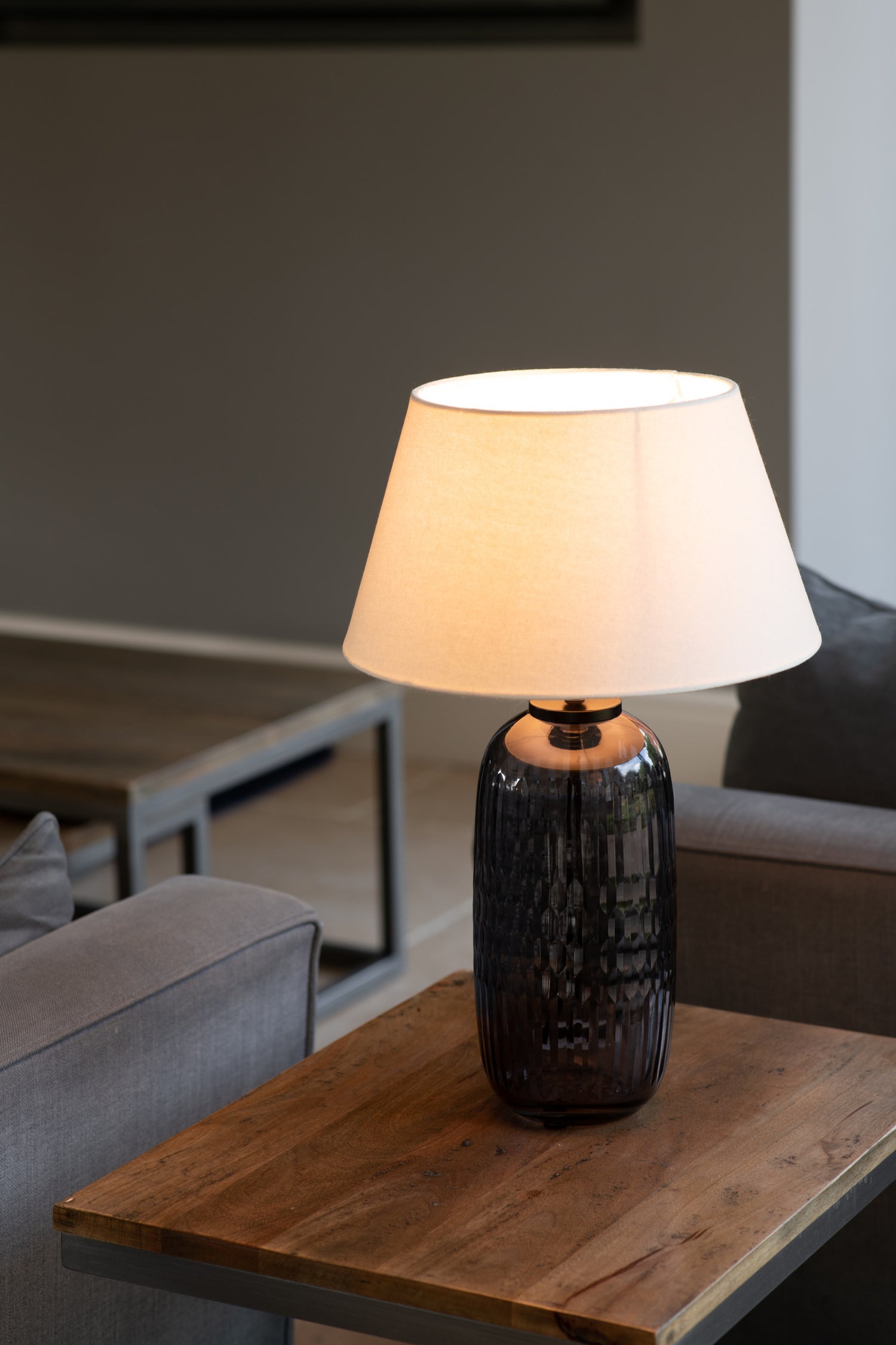 Ivory Natural Linen Empire Shade