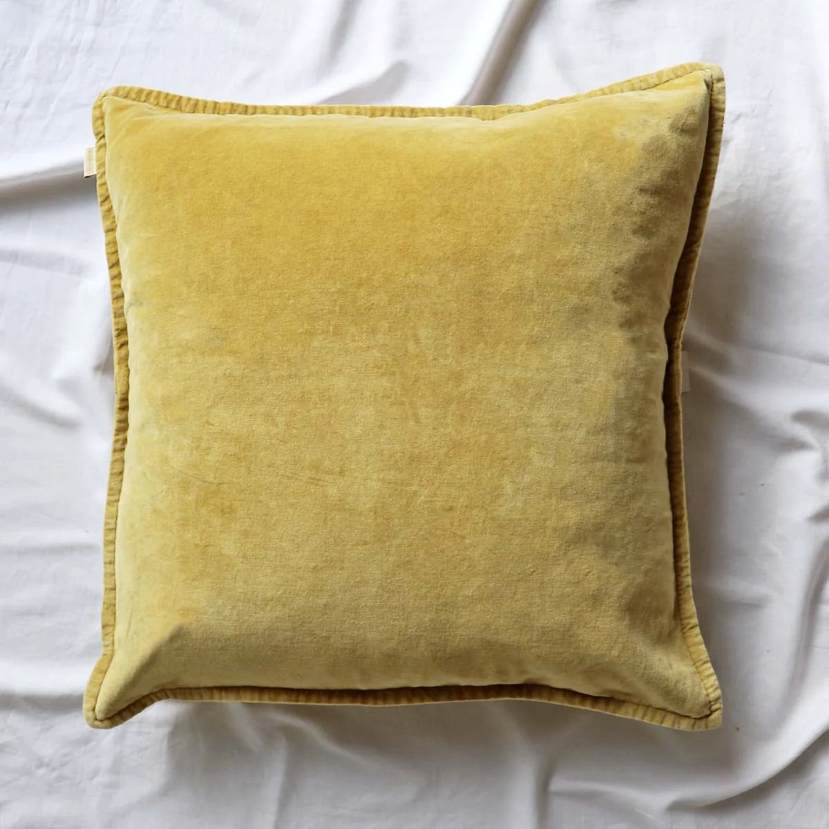 FALL LEAF VELVET STONEWASHED CUSHION