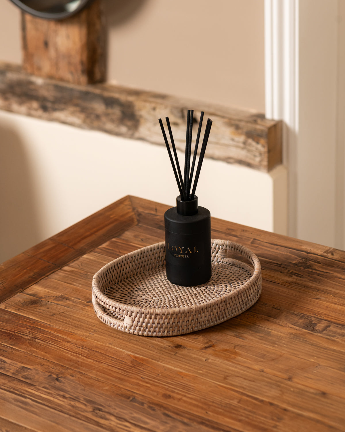 RATTAN COASTAL OVAL BATH TRAY