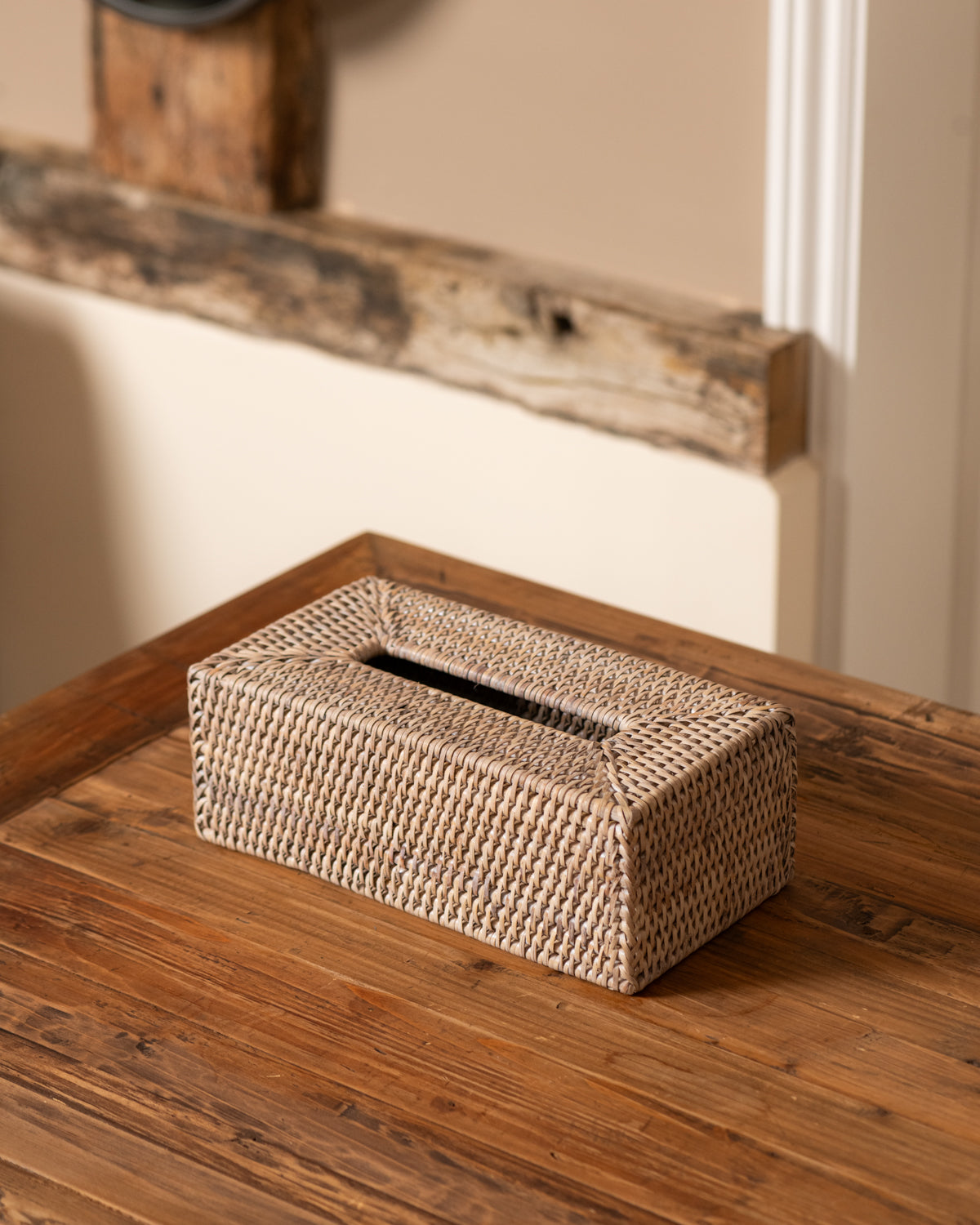 RECTANGLE RATTAN TISSUE COVER