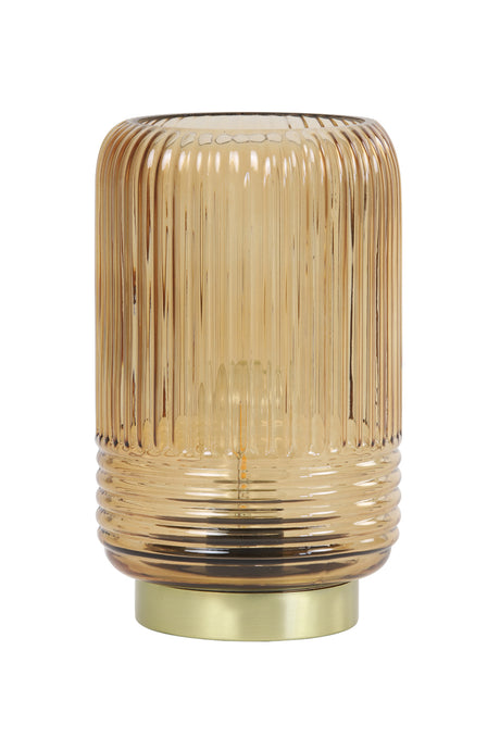 LIPA Glass Brown Table Lamp Cordless 27.5 CM