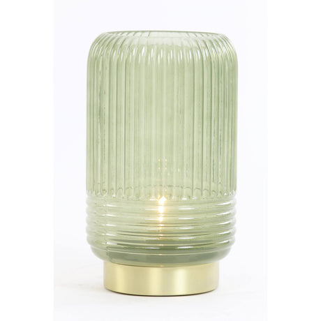LIPA Glass Dark Green Table Lamp Battery 27.5 cm