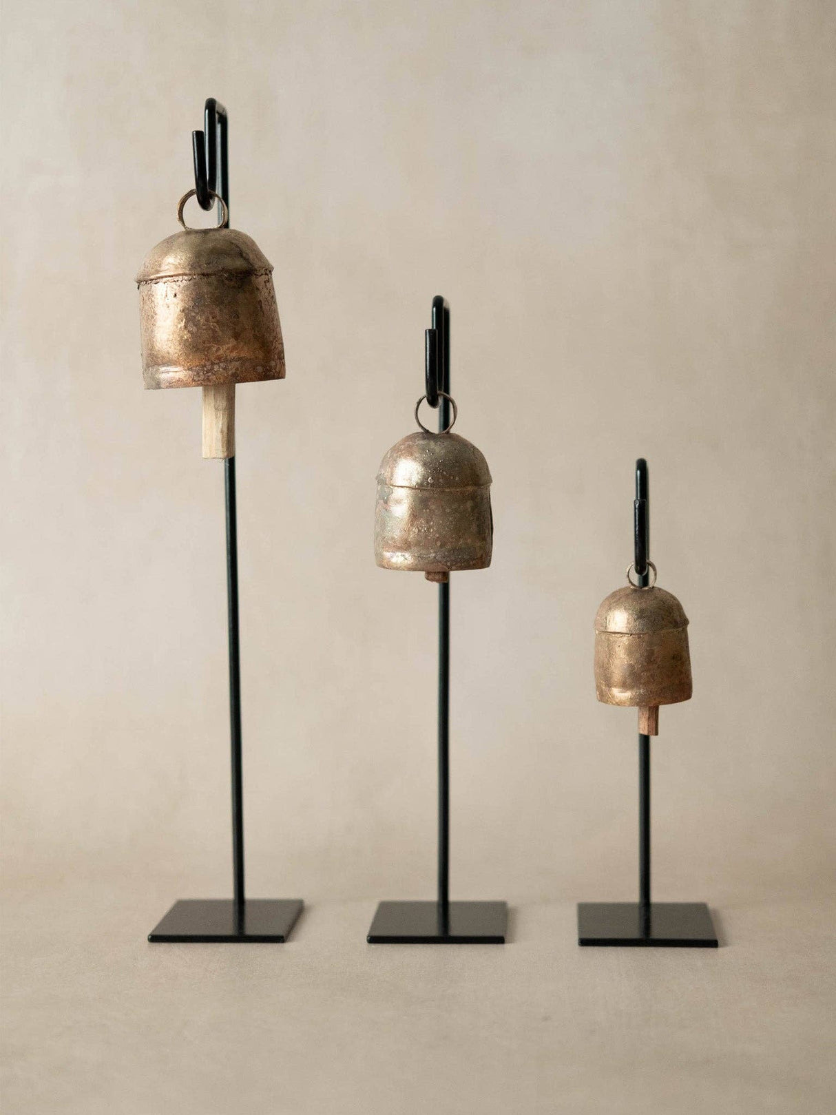 Cow Bells with Iron Stands