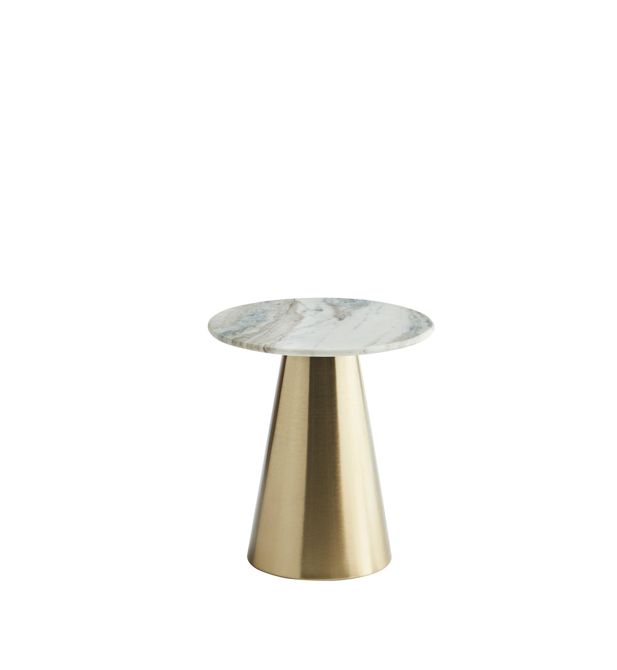 IRON SIDE TABLE W/ MARBLE