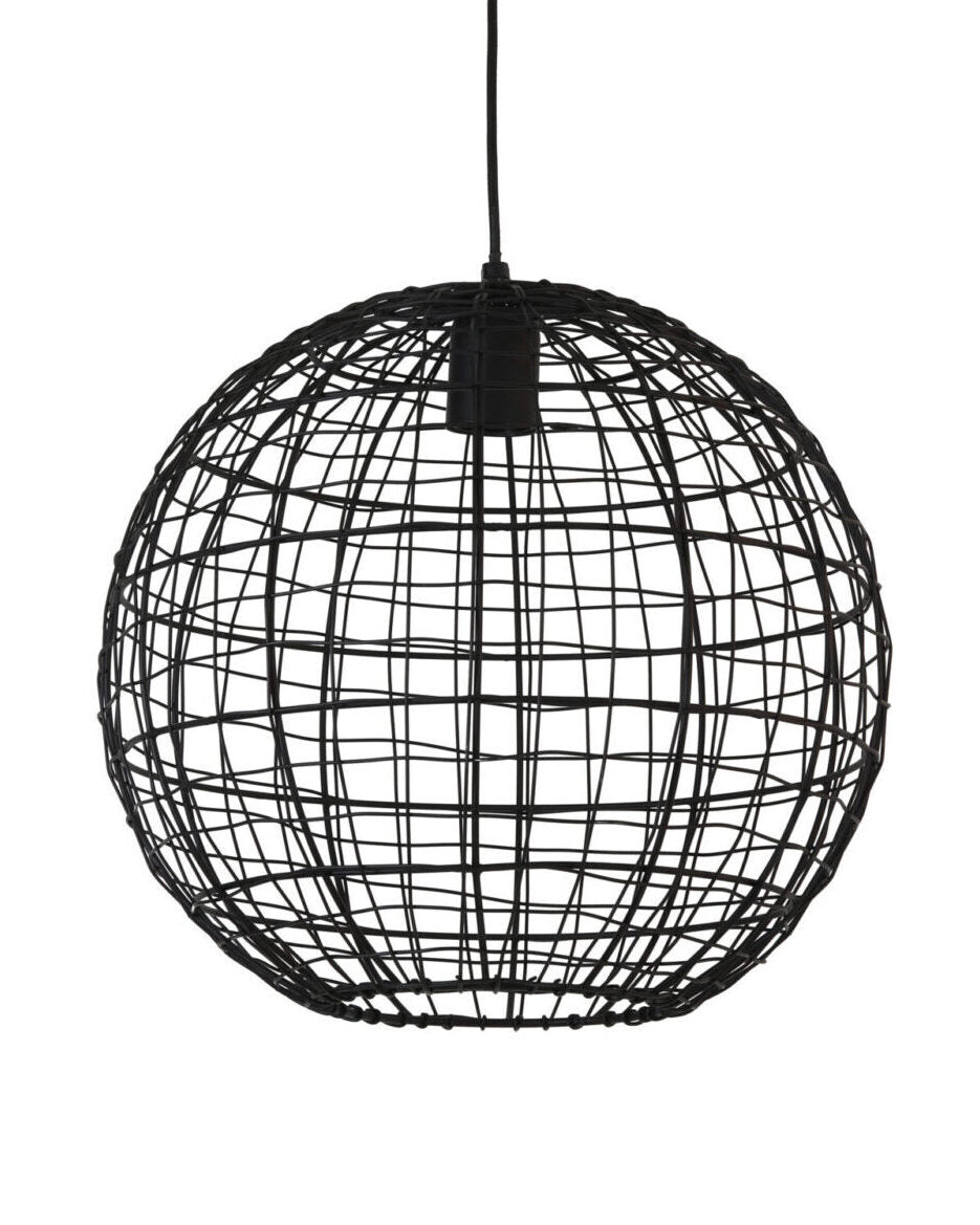 light and living marina black metal pendant