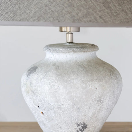 Lamp Ceramic Fabio With Dark Grey Shade