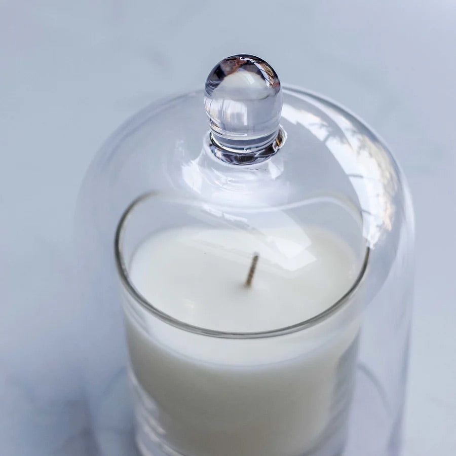 GLASS DOME CANDLE COVER