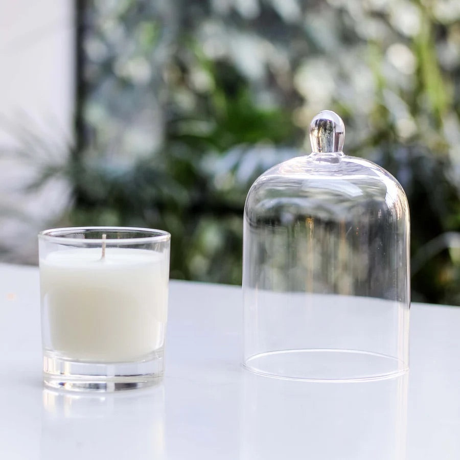 GLASS DOME CANDLE COVER