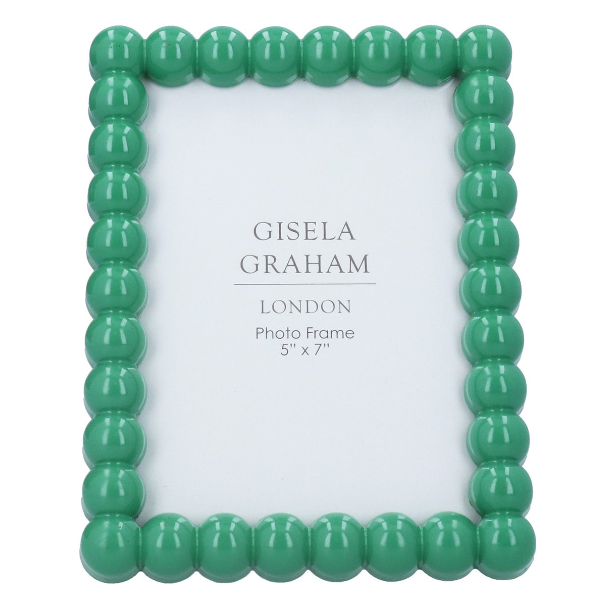 Green Gloss Bobble picture frame - 2 sizes