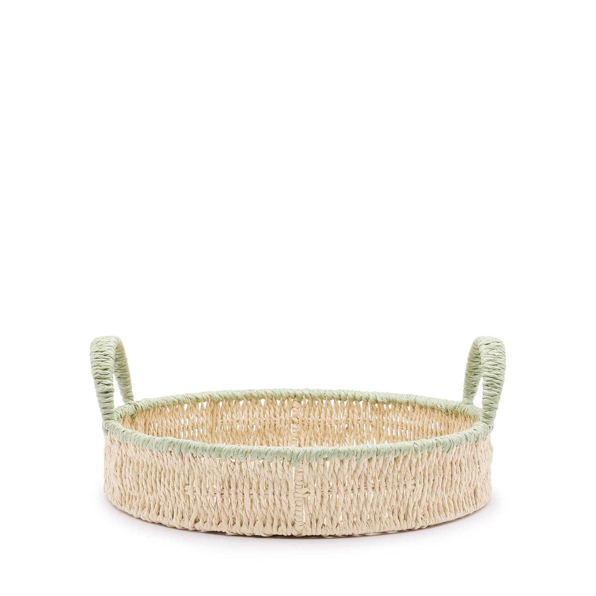 Round Green Edge Tray