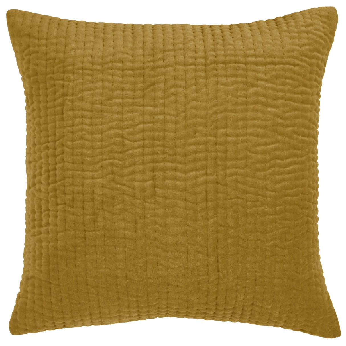 Haze Embroidered Cushion Mustard 50cm - Voyage