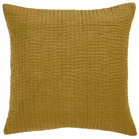Haze Embroidered Cushion Mustard 50cm - Voyage