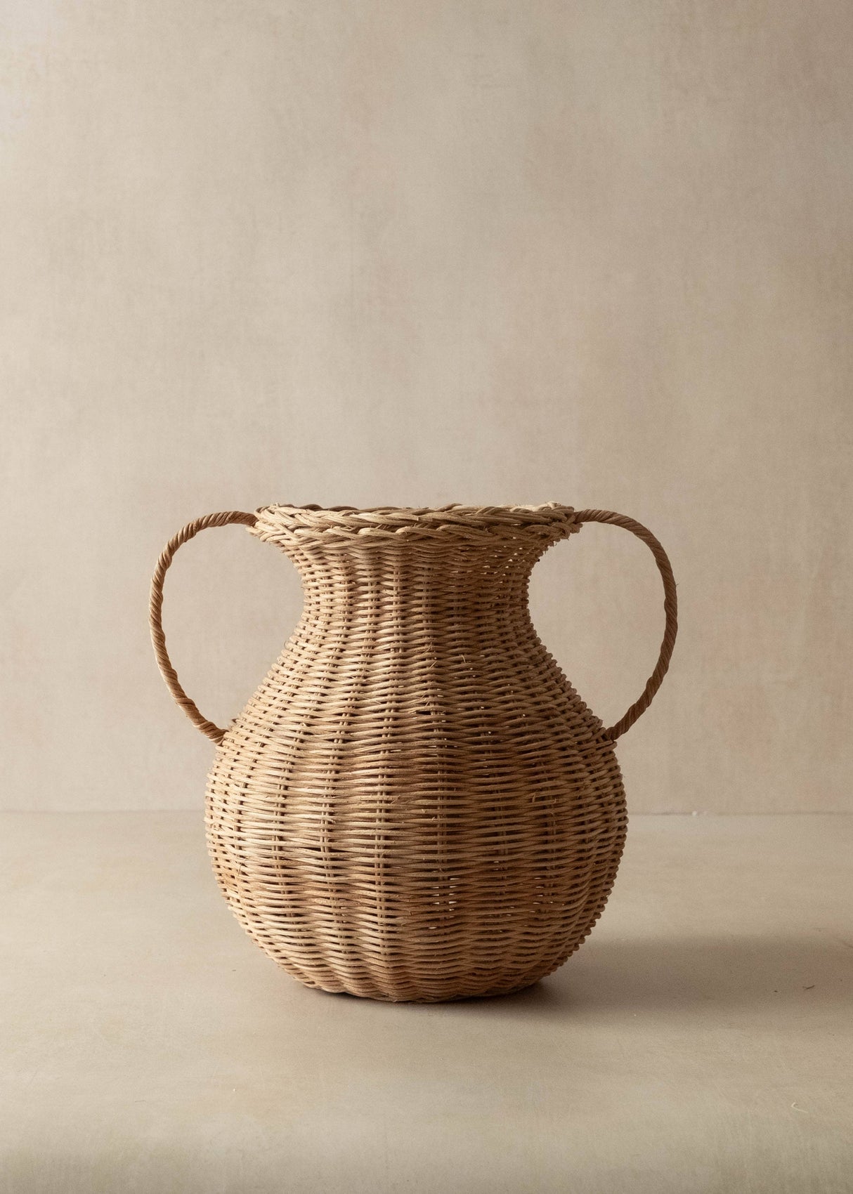 Elara Wooven Rattan Vase