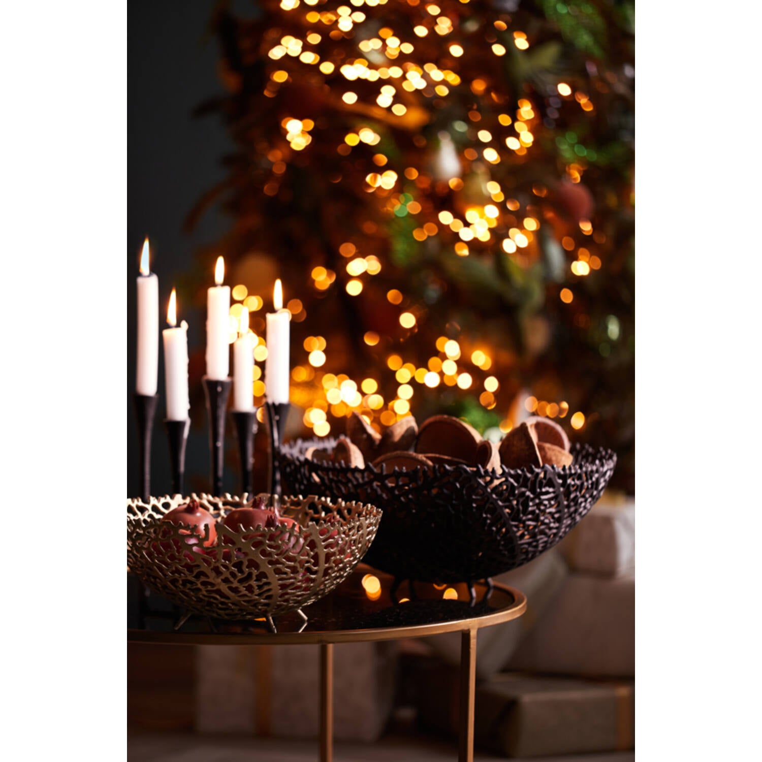 Light and Living -  Galaxa Antique Gold  Decorative Bowl 35cm