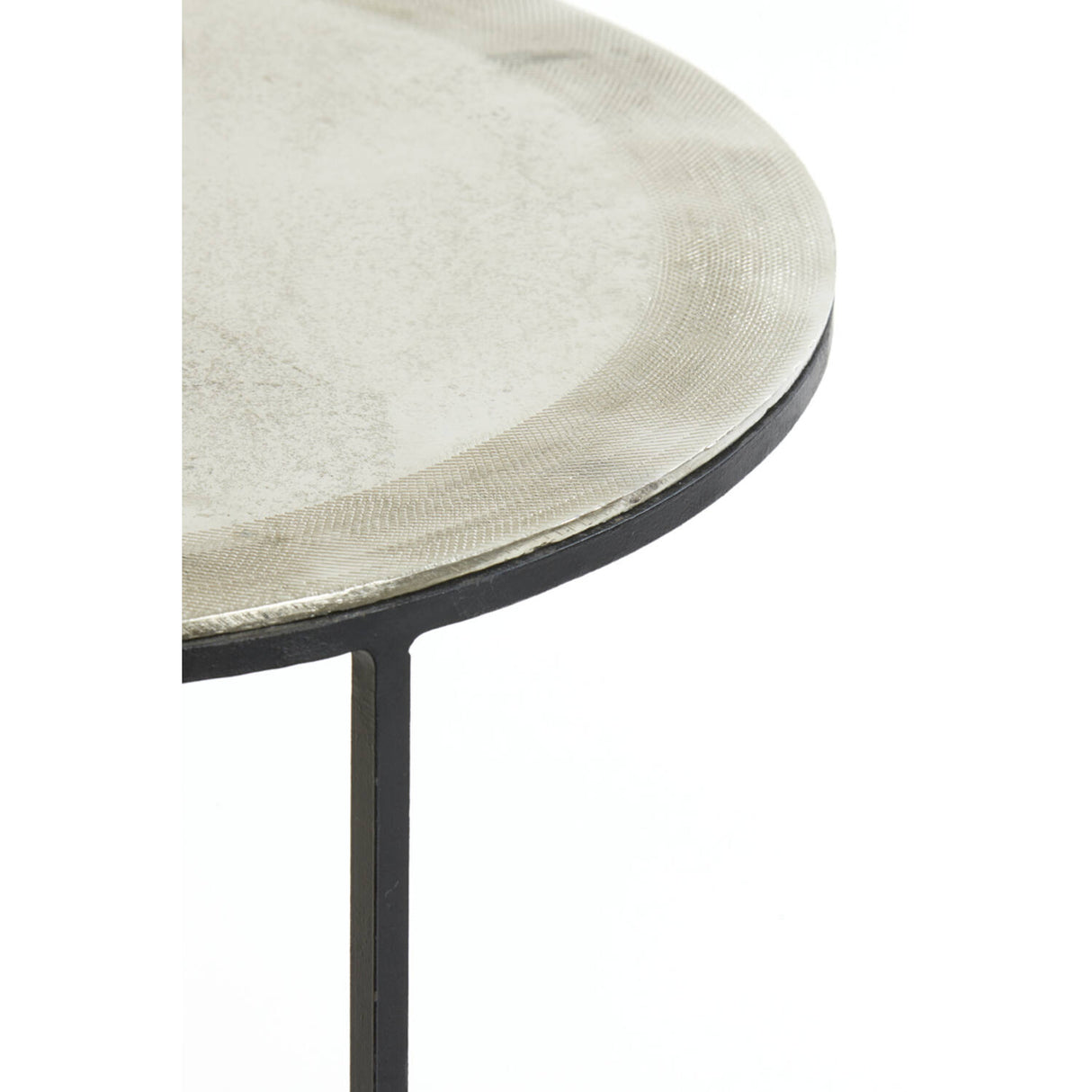 Side table S/2 TALCA raw nickel