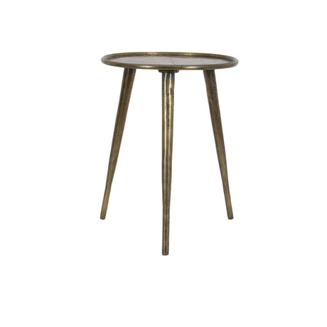 Side table Ø36x47 cm BABINA antique bronze