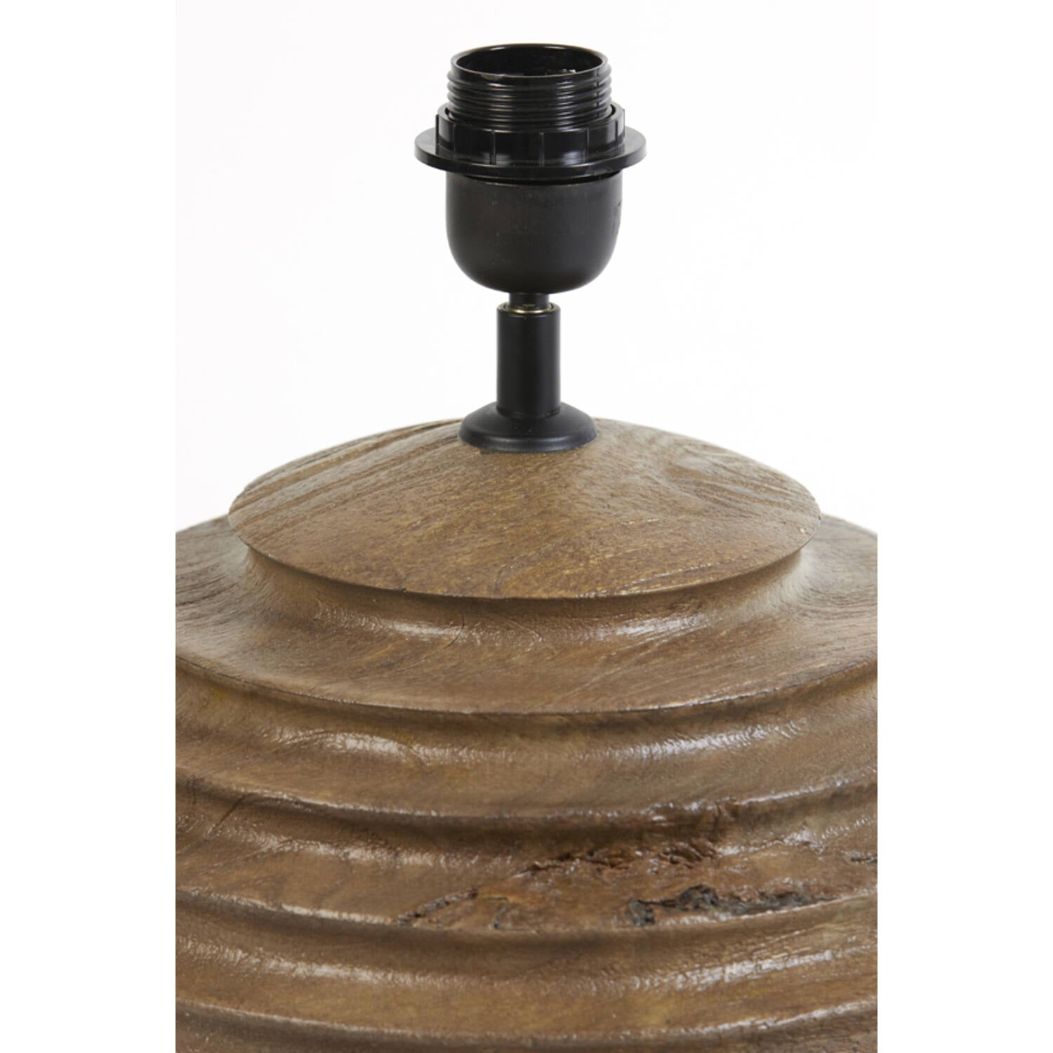 Lamp base RENZO wood matt brown