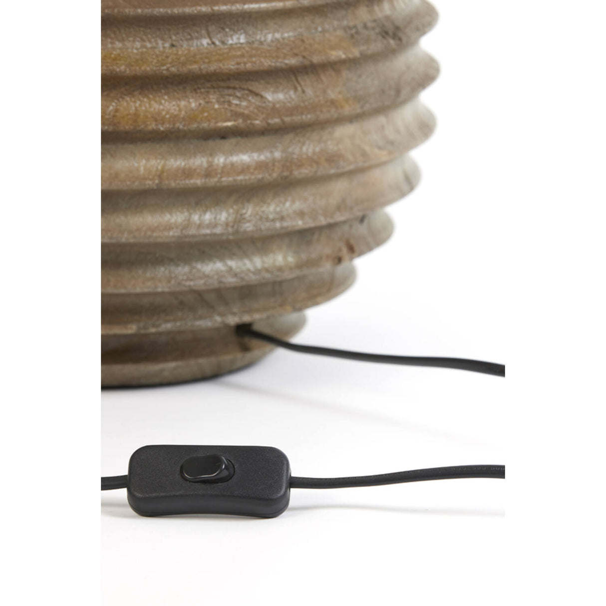 Lamp base RENZO wood matt brown