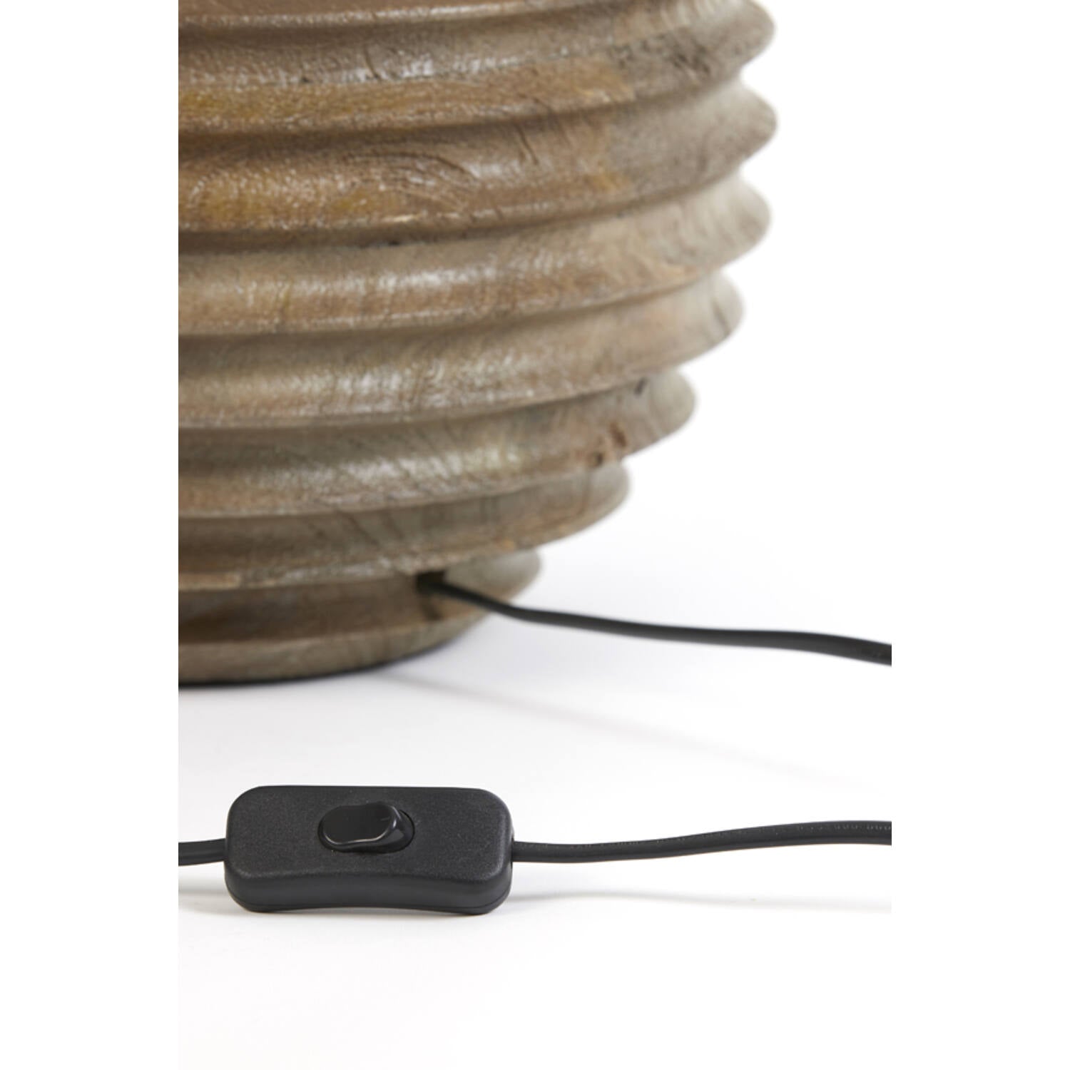 Lamp base RENZO wood matt brown