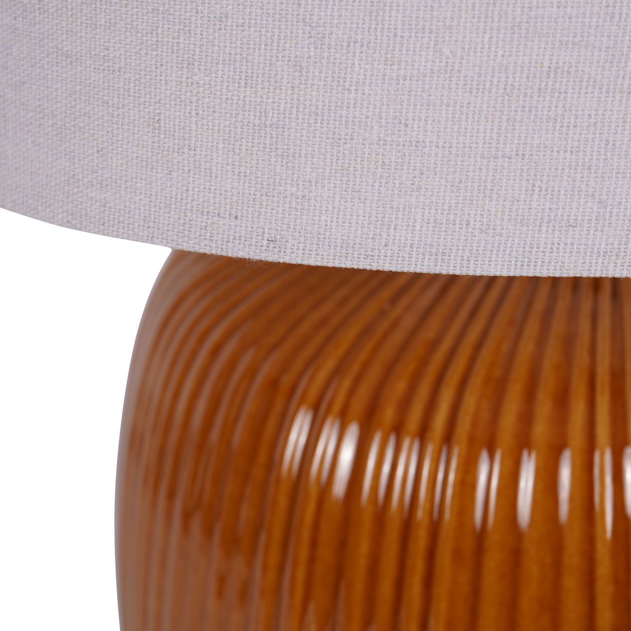 Libra Bruno Ceramic Table Lamp Burnt Ochre