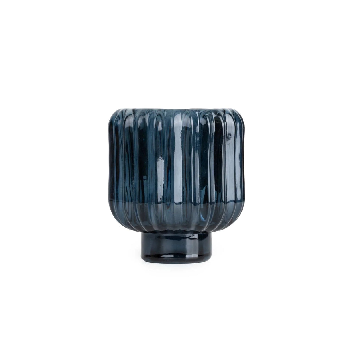 Ridged Glass 2-Way Candleholder - 3 colours