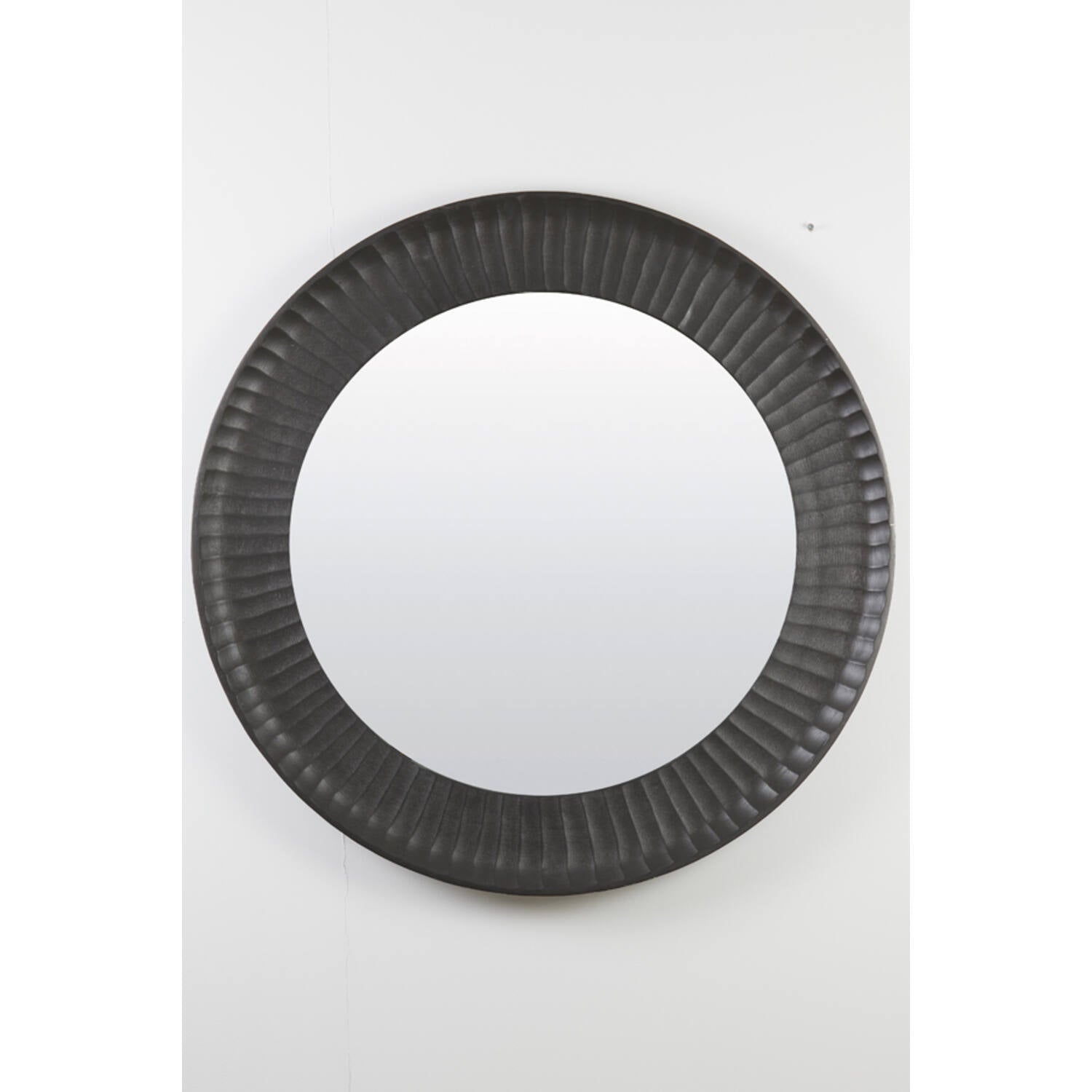 saludi black iron mirror 61cm