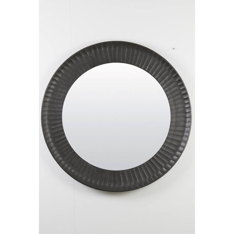 saludi black iron mirror 61cm