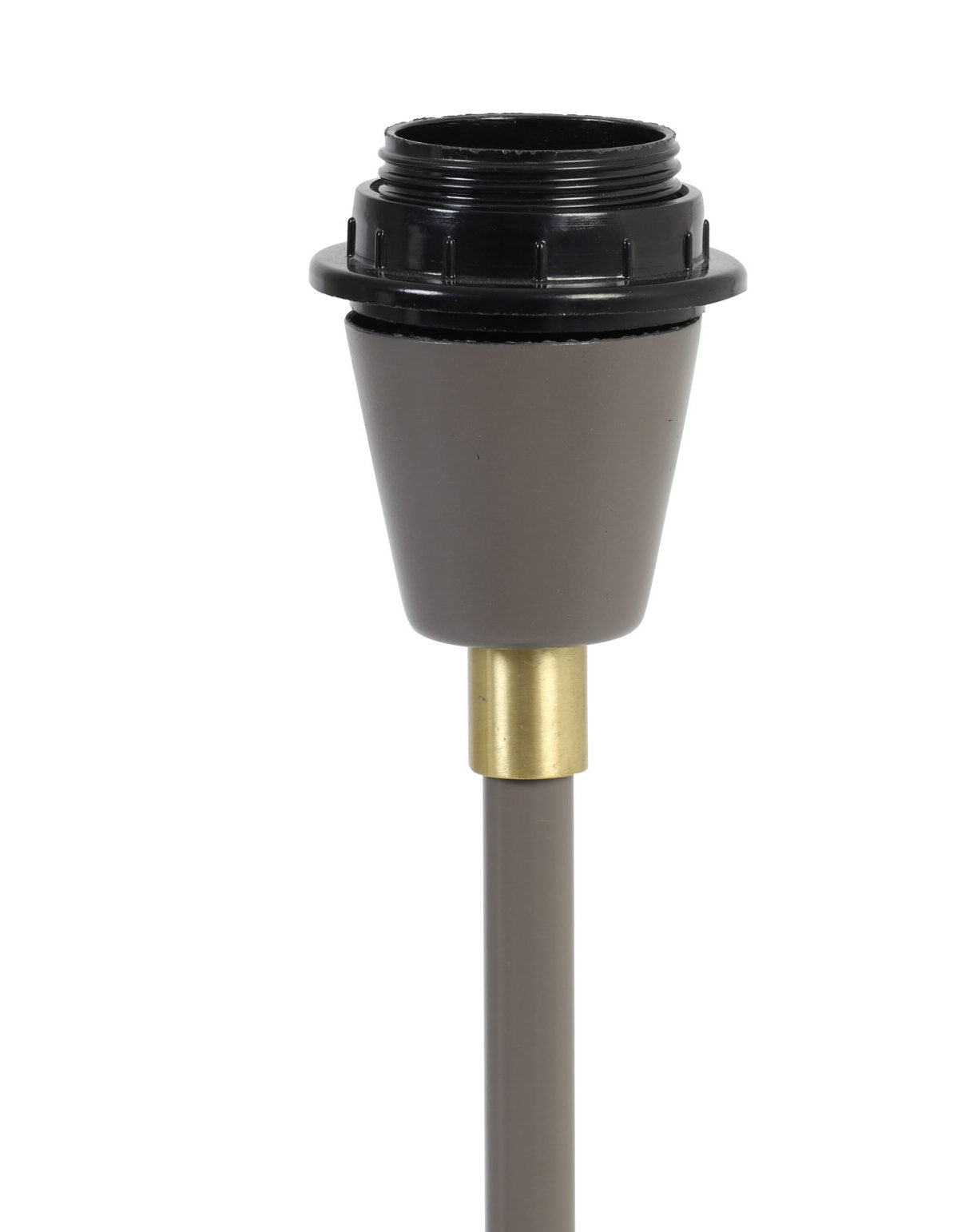 MOSIRA Matt Grey/Bronze Lamp with velvet shade