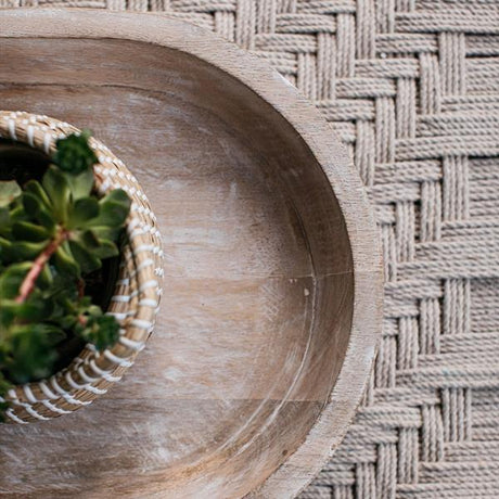 Mo Mango White Wash Serving Bowl Large 60cm