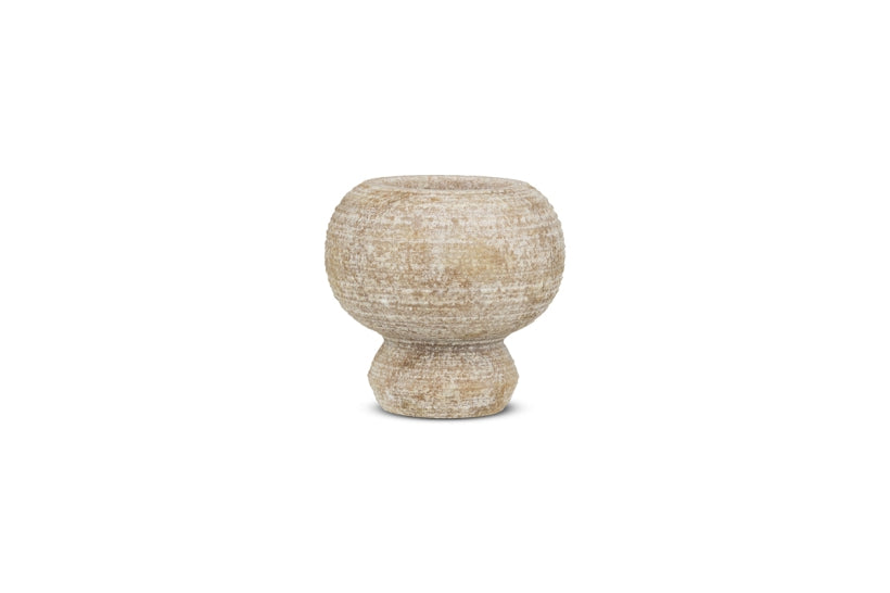 NKUKU Asana Marble Tea light Holder - Grey