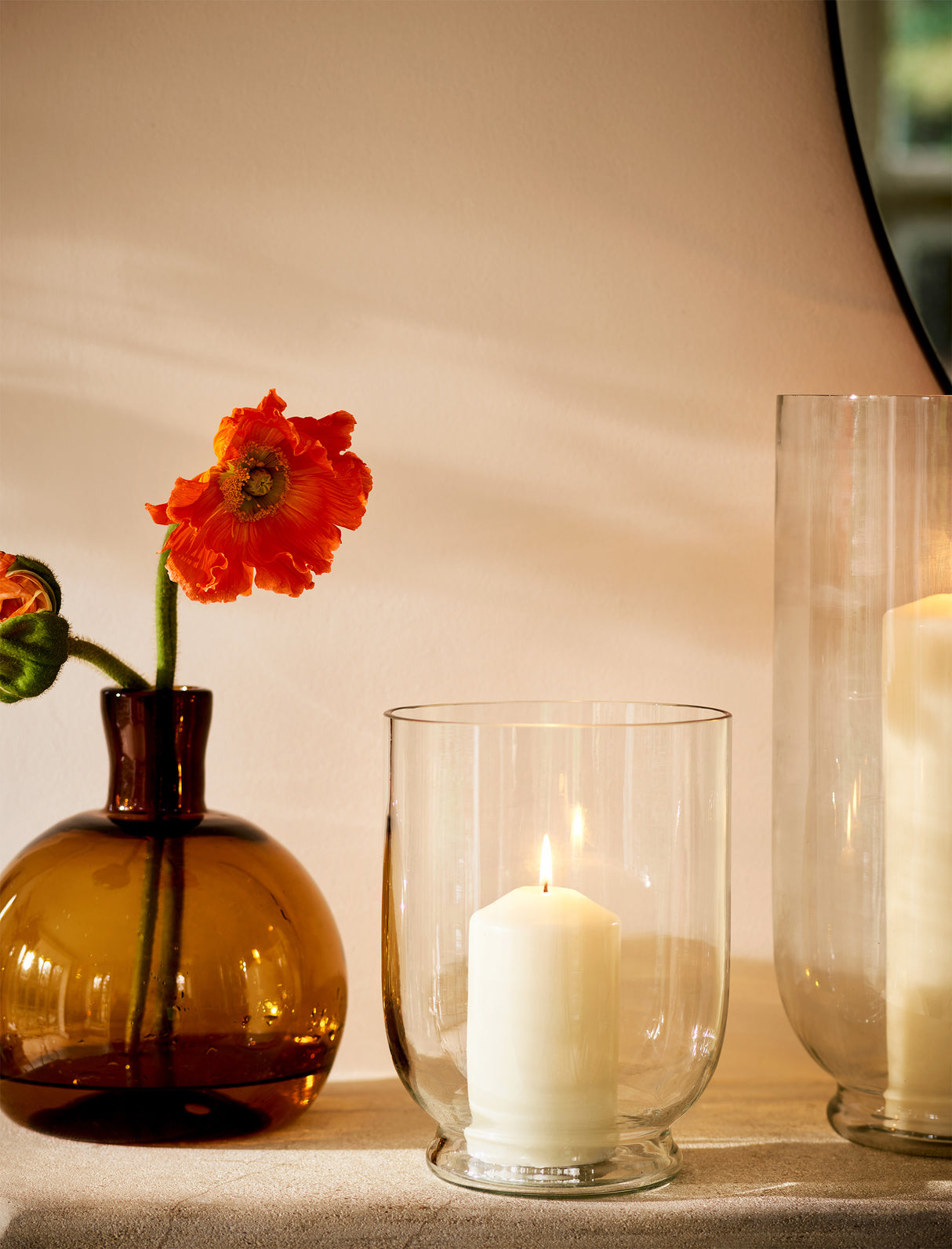 GARDEN TRADING,ASHTON HURRICANE VASE | MEDIUM | GLASS