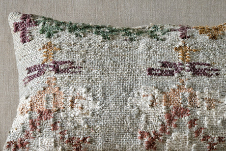 NKUKU - Dantri Jute & Cotton Cushion Cover - Soft Grey 60X40cm