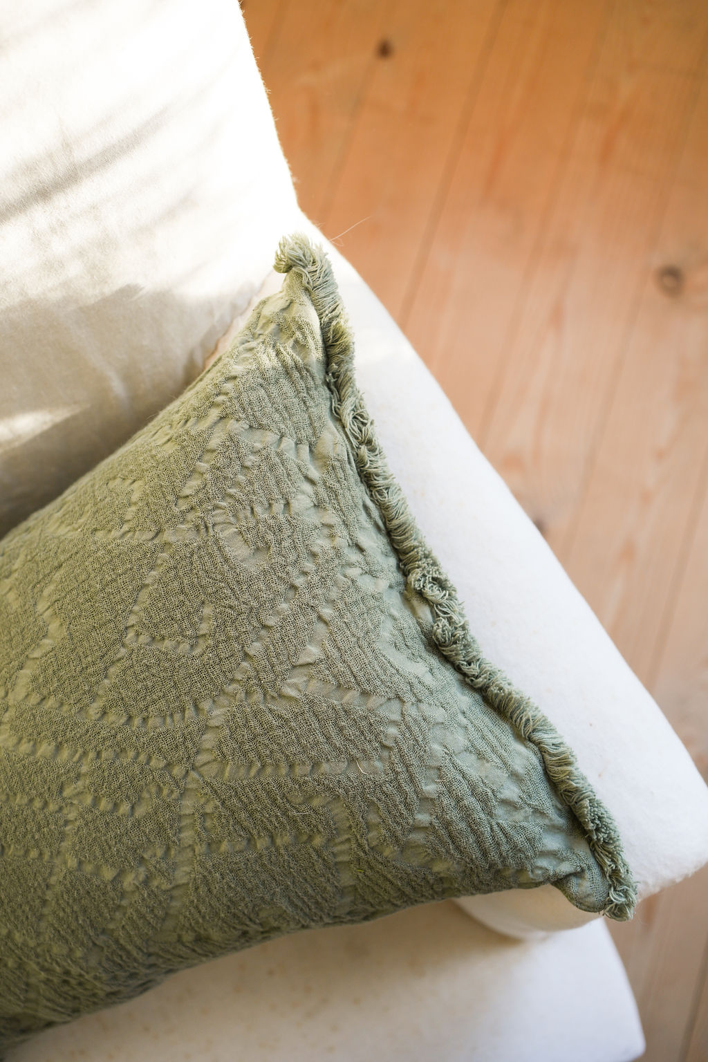 The Chantilly Cushion Olive 30x50cm