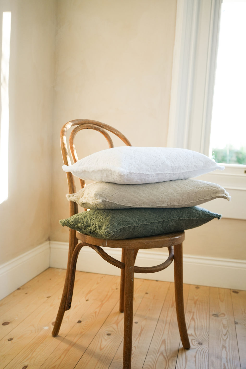 The Chantilly Cushion 30x50cm Antique White
