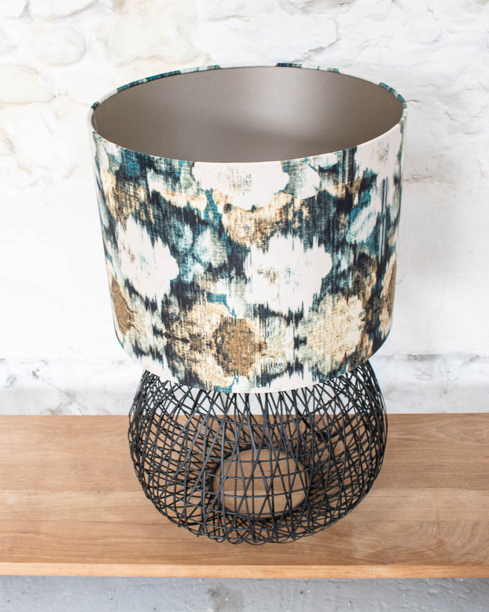 Alwina Black Weave Table Lamp - Base Only