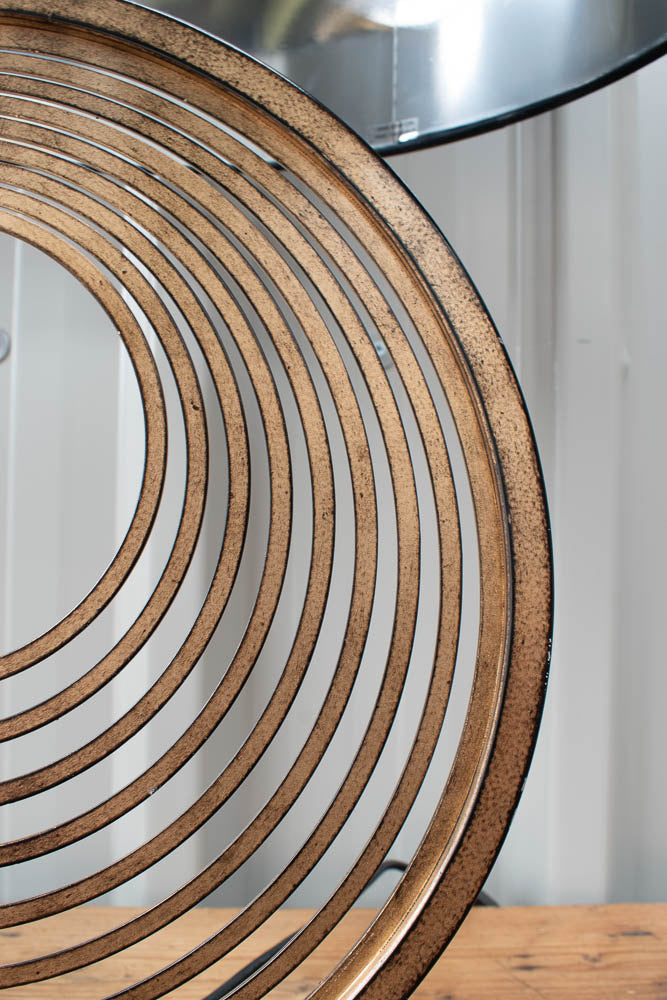 libra gold circles lamp base