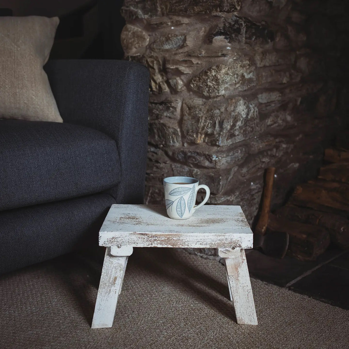 Mini Painted Fold Up Stool