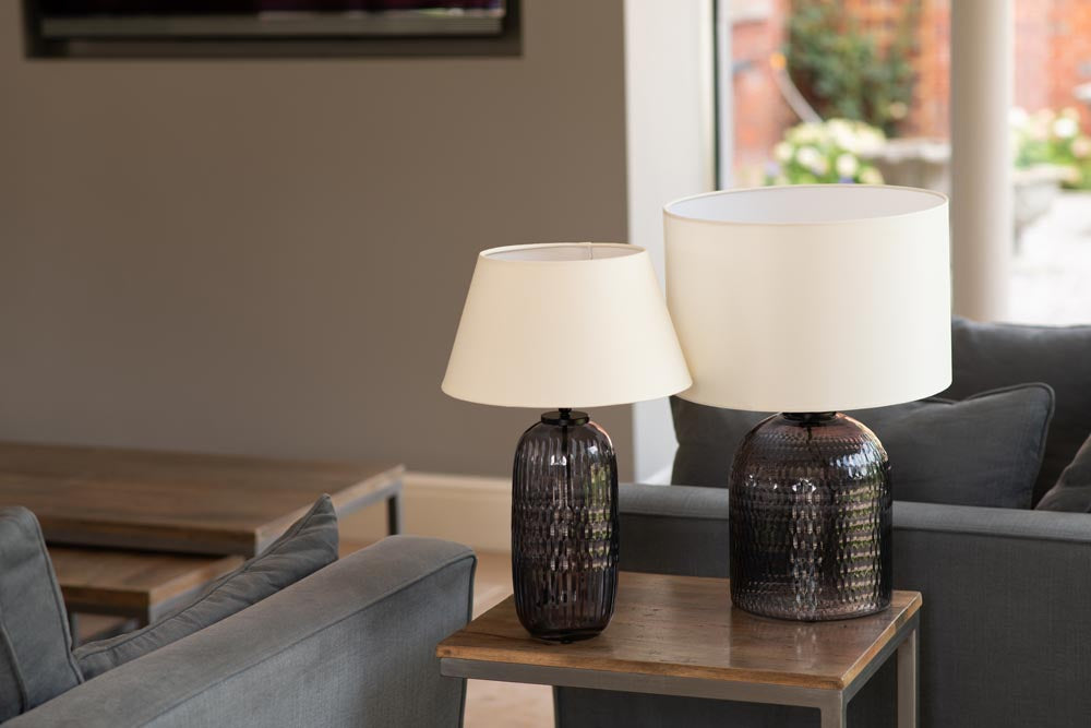 DILANO Glass Smoke Blue Lamp (Base only)