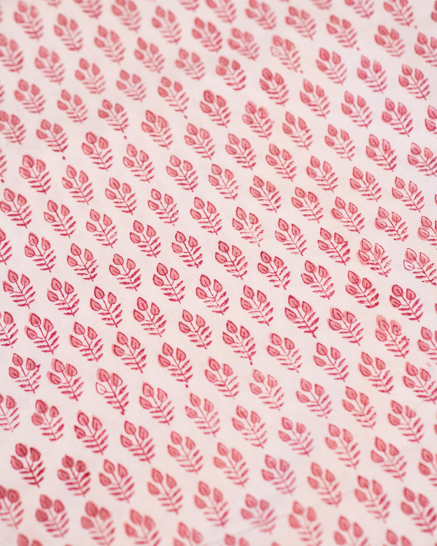 Pretty in Pink Cotton Hand Block Printed Tablecloth - 4 sizes