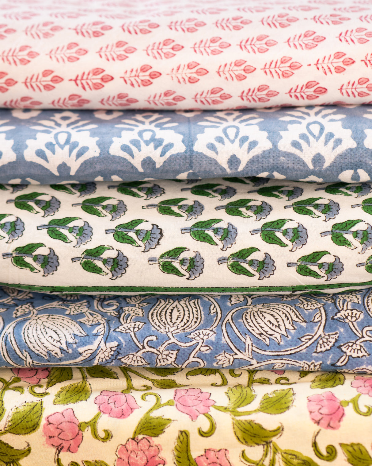 Neela Cotton Hand Block Printed Tablecloth - 4 sizes