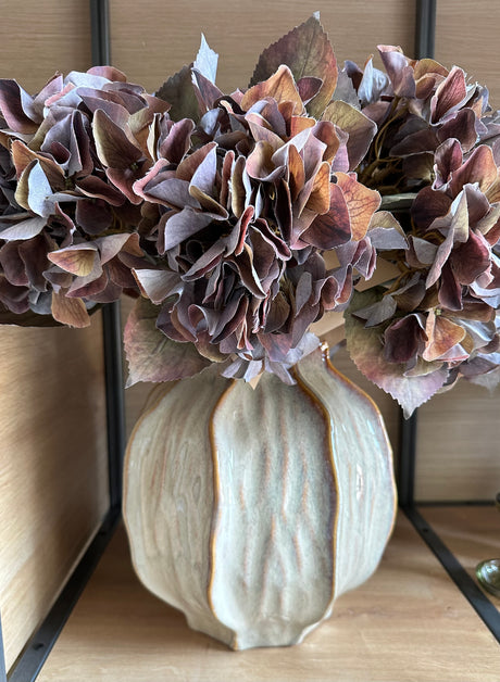 Sabbia Collection Squat Seed Pod Vase