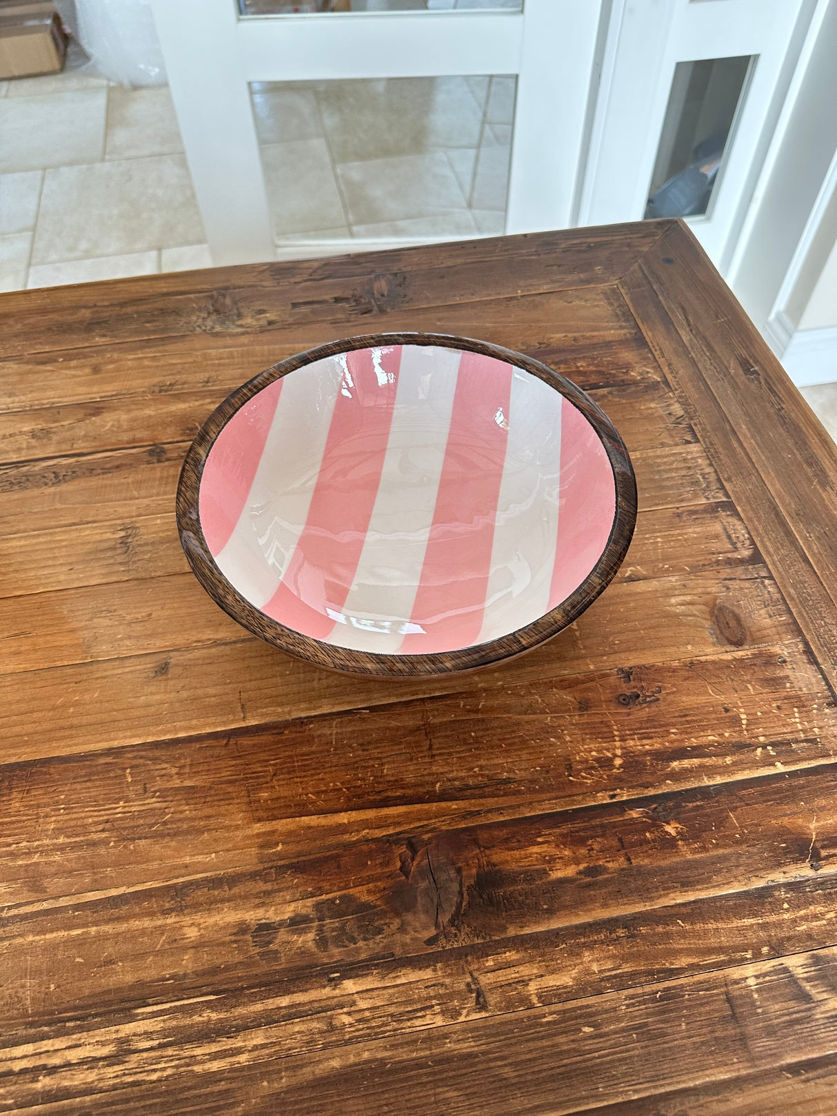 Cabana Stripe Enamel Bowl - Small - 3 colours