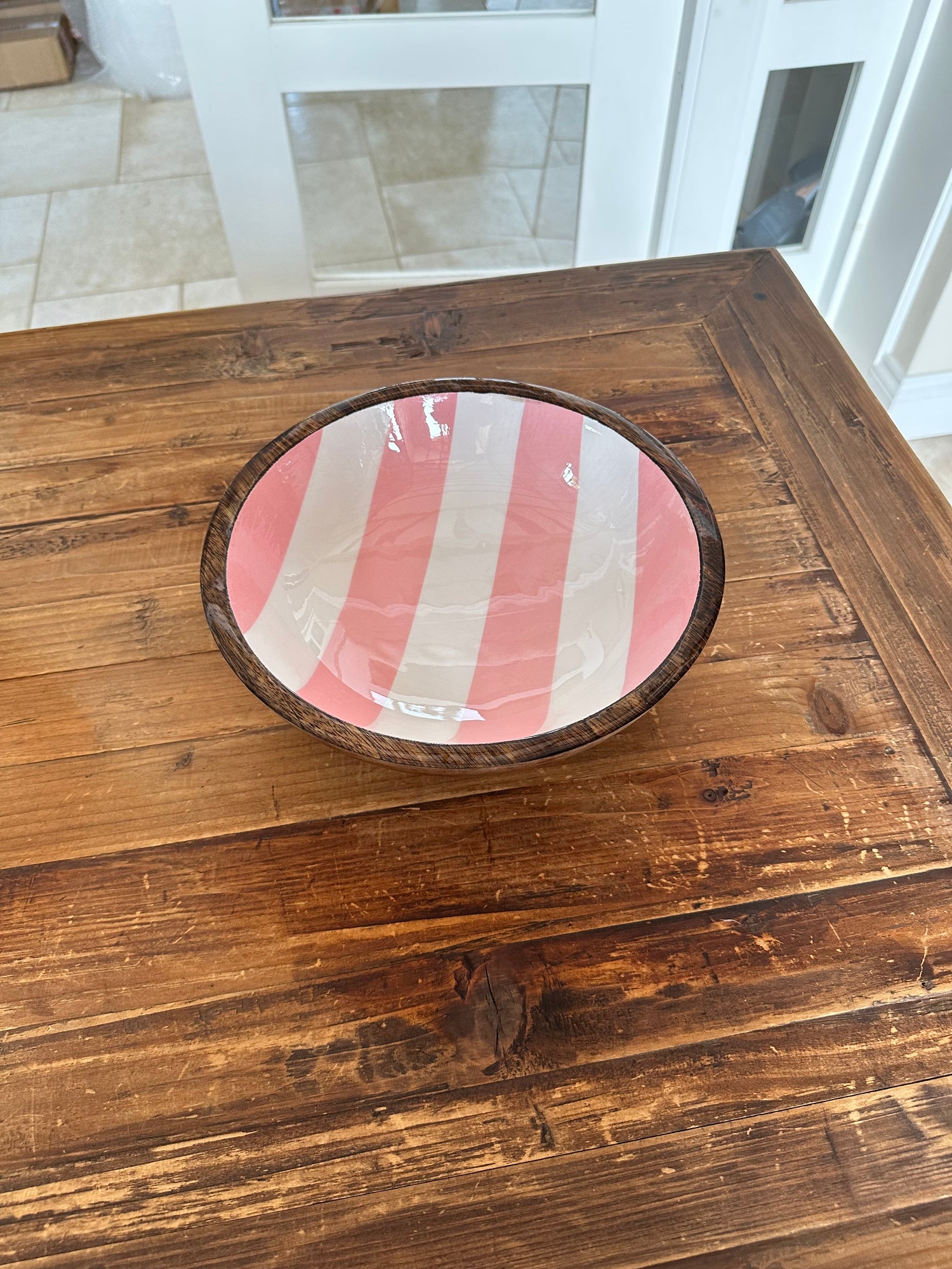 Cabana Stripe Enamel Bowl - Small - 3 colours