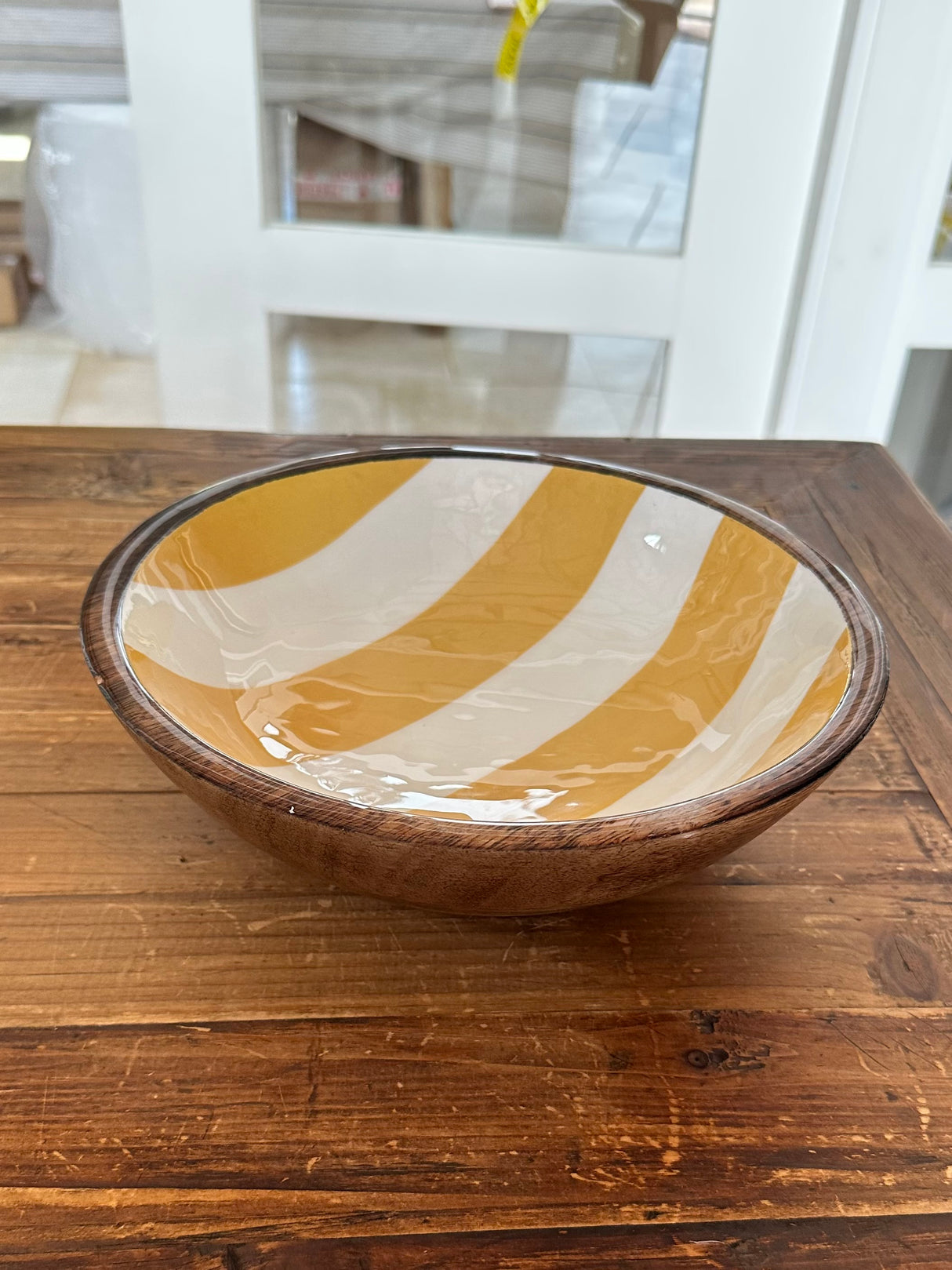 Cabana Stripe Enamel Bowl - Small - 3 colours