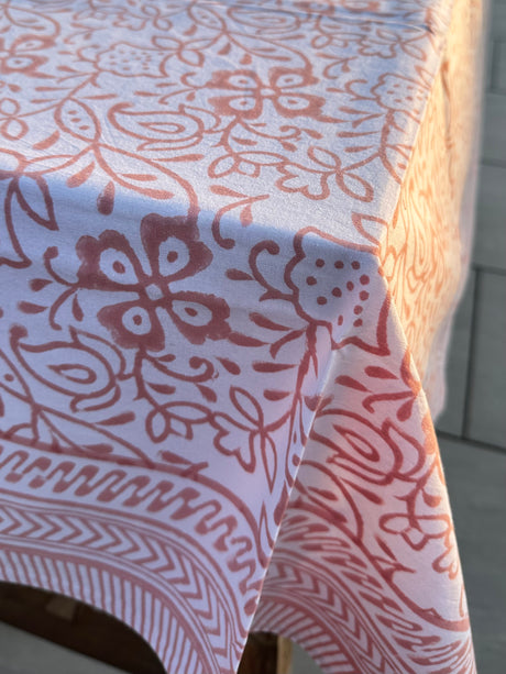 Kandy Cotton Hand Block Printed Tablecloth