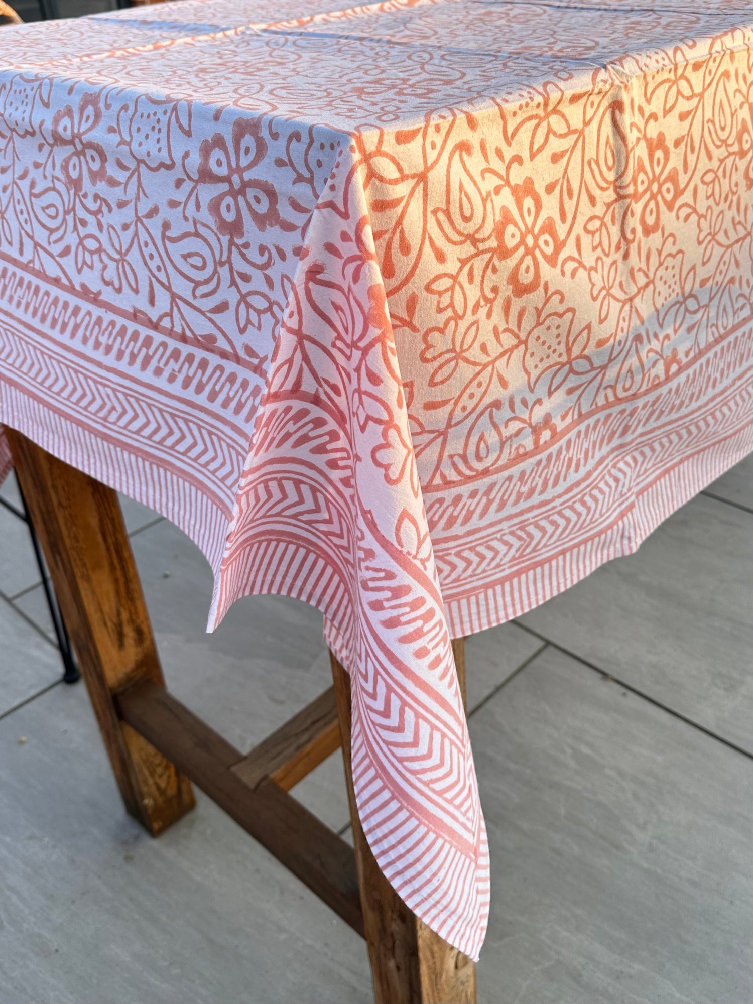 Kandy Cotton Hand Block Printed Tablecloth
