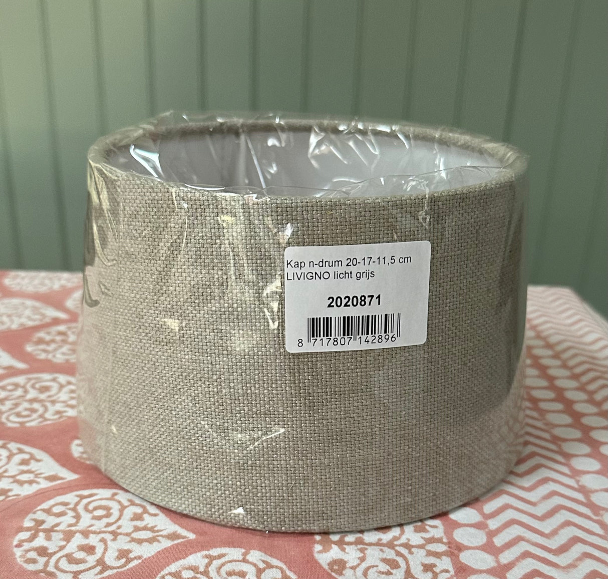 Natural Linen Shade Light Grey