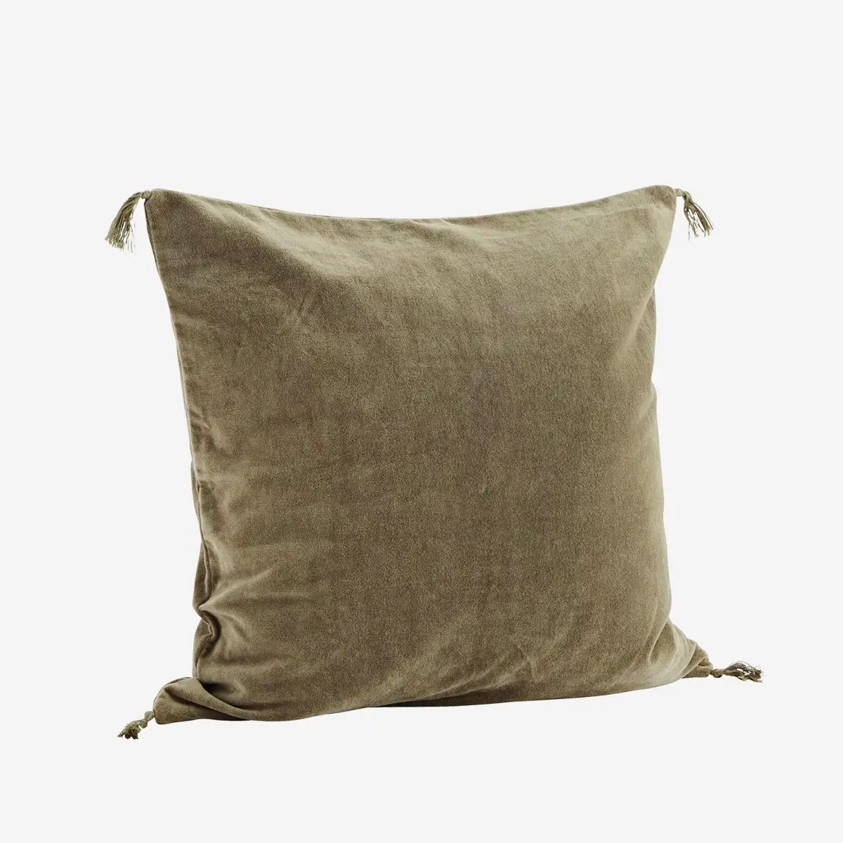 Velvet Cushion Cover in Dusty Green - Madam Stoltz