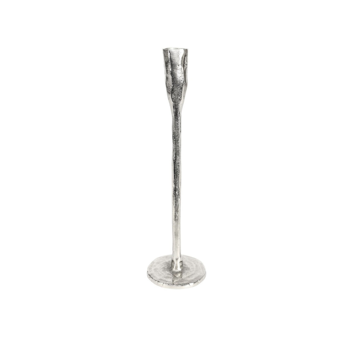 Finsbury Candle Stick Raw Silver 3 sizes 1 set